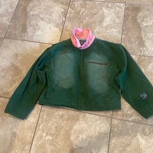Green and Pink Women's Jacket